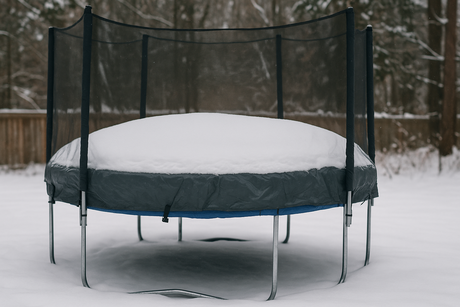 Jak zabezpečit trampolínu na zimu?