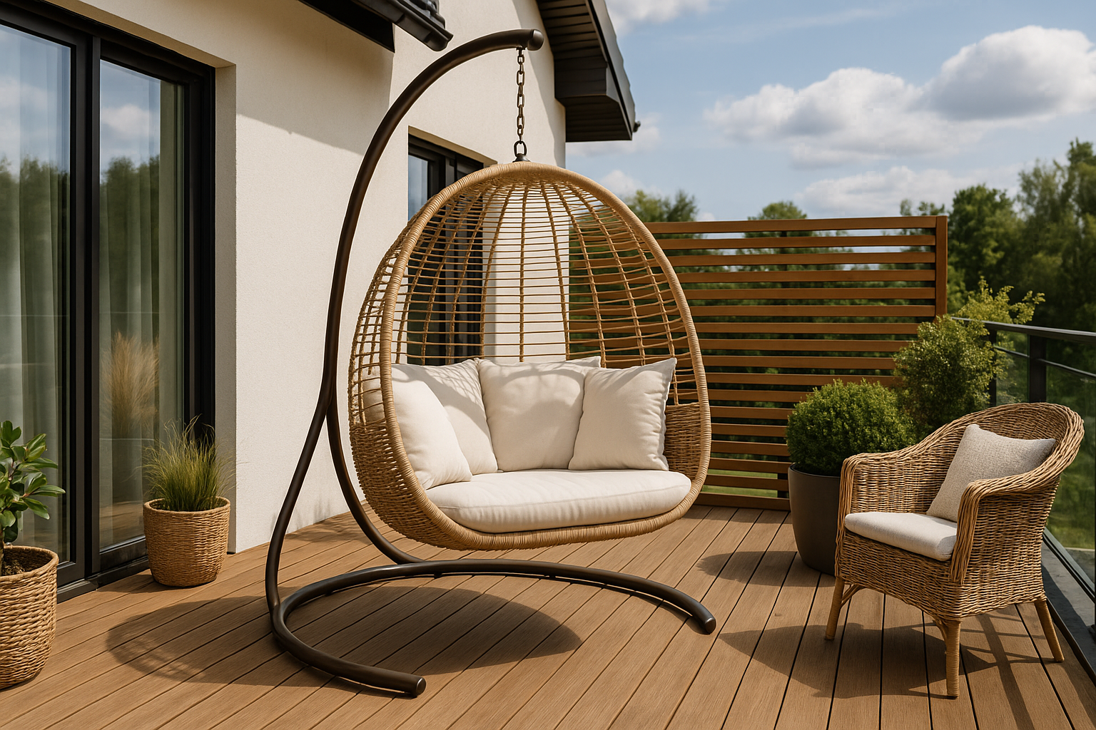 Houpačka na terasu