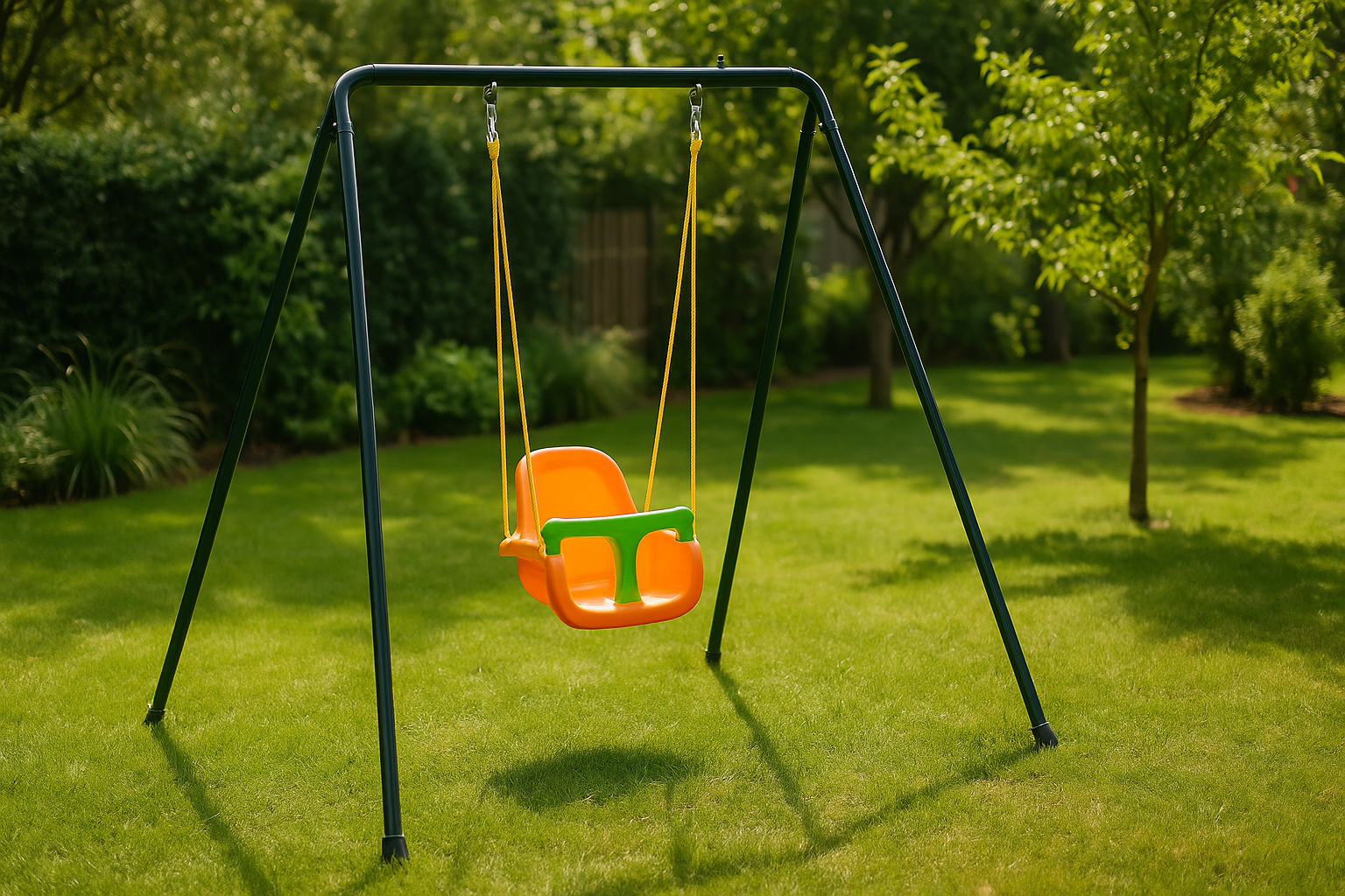 Zahradní dětská houpačka s rámem - ideální volba pro děti