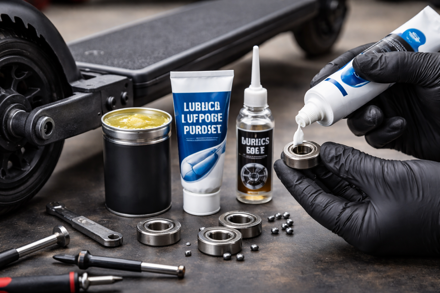 Jaký typ maziva zvolit na koloběžku a ložiska?