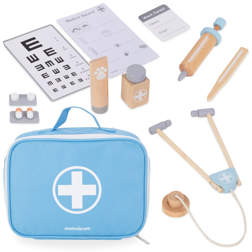 Dřevěná sada pro malého lékaře