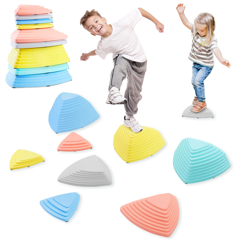 Barevné balanční kameny - 9 kusů